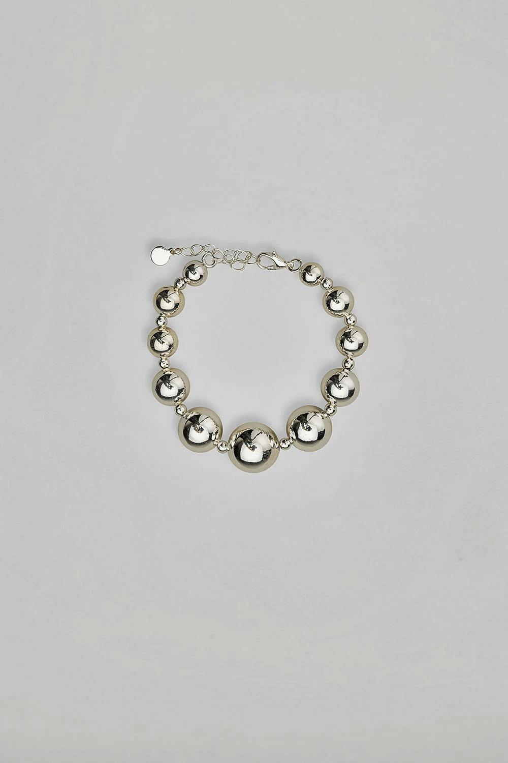 Armband pärlarmband silver- BOW19