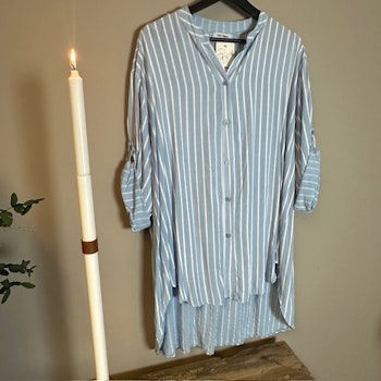 Shirt, blue striped - Cozy House