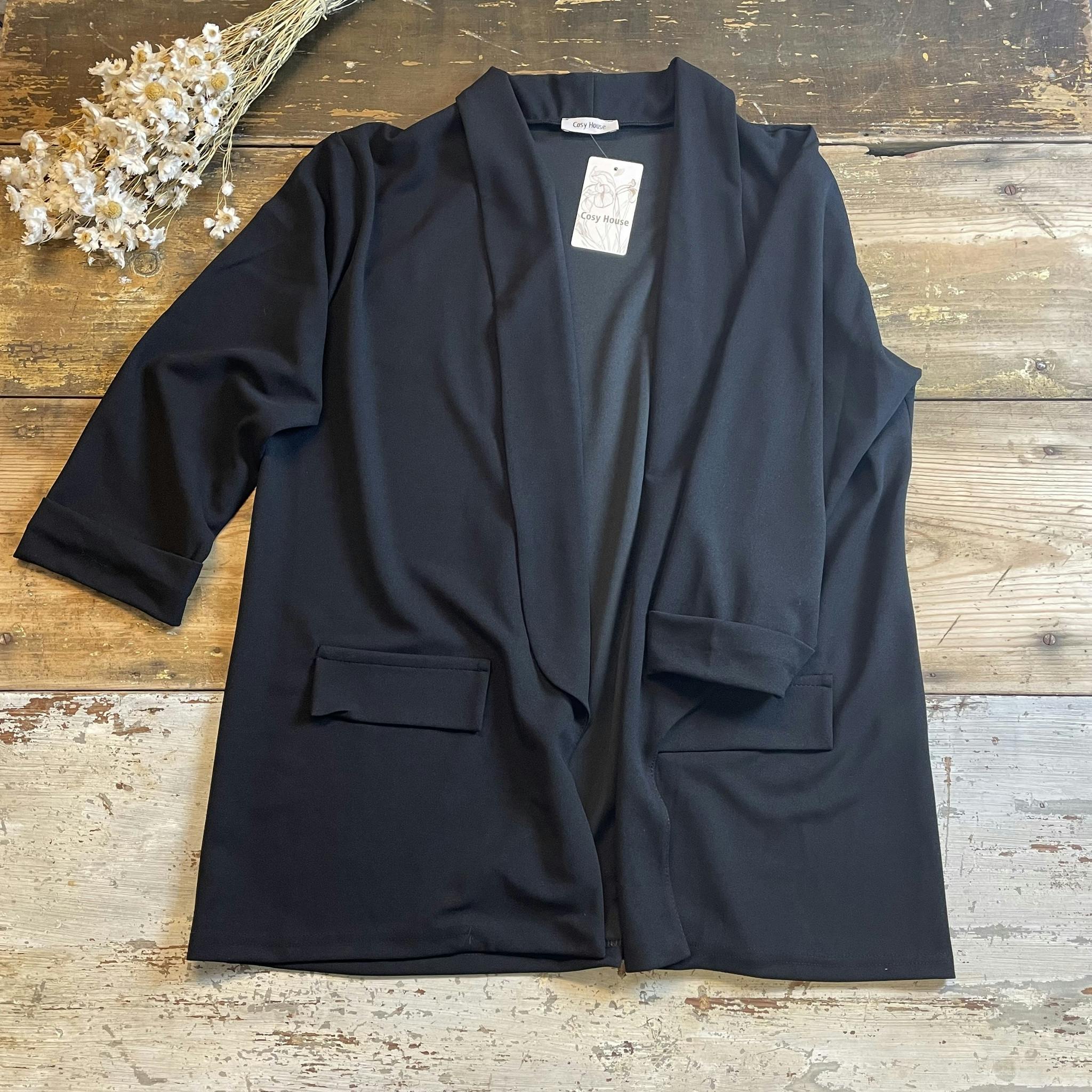 Stretch Blazer, svart - Cosy House