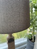 Lampskärm, linne brunbeige 28cm - Stjernsund
