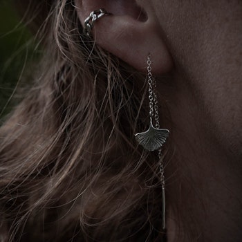Earrings Earcuff chain, silver - Faith
