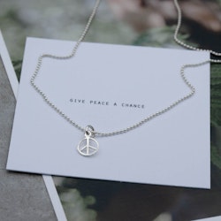 Necklace small peace, silver - Faith