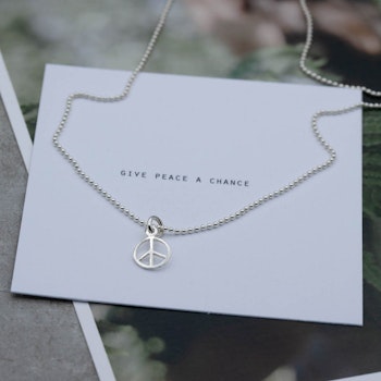 Necklace small peace, silver - Faith