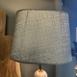 Lampskärm, Mintgrön grovlinne 23x16cm - Stjernsund