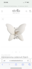 Butterfly hair clip, silke hvit - Stella Details