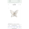 Hårklämma fjäril, sidenvit - Stella Details