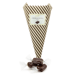 Premium Chocolate Caramel in a cone 100G - Sockerbakeriet