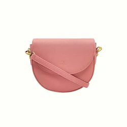 Handväska, Round scatchel, Dusty pink - Pipol