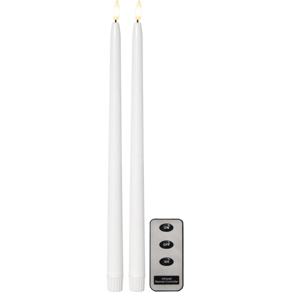 LED Antikljus 2-PACK Flamme slim - Star trading