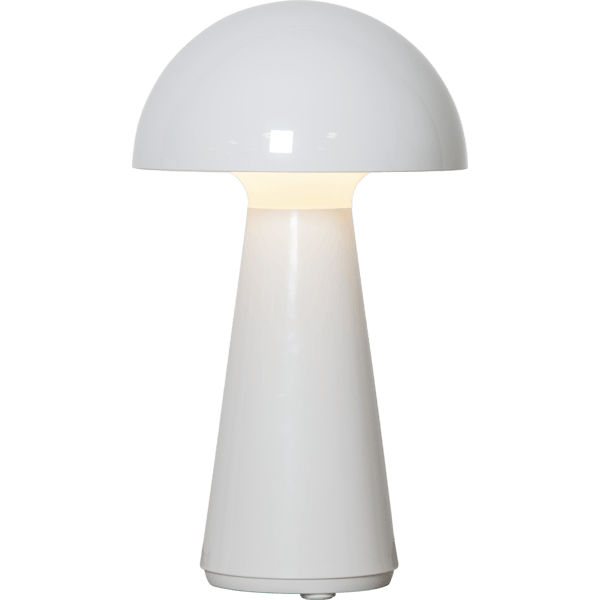 Mushroom bordslampa, vit - Star trading