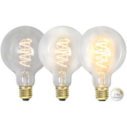 Dimbar LED-lampe i klart glass - Stjernehandel