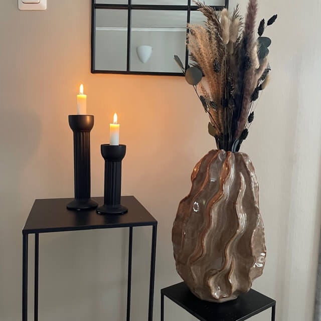Keramik Vas Kaktus, Brun H38 - Stjernsund - Frera Home & Forest