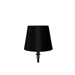Lampeskjerm, sort fløyel 13cm - Stjernsund