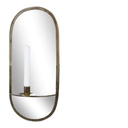 Spegel med Ljushållare Antik Mässing - Strömshaga