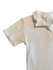 Ribbad t-shirt med krage, Zara, stl 122