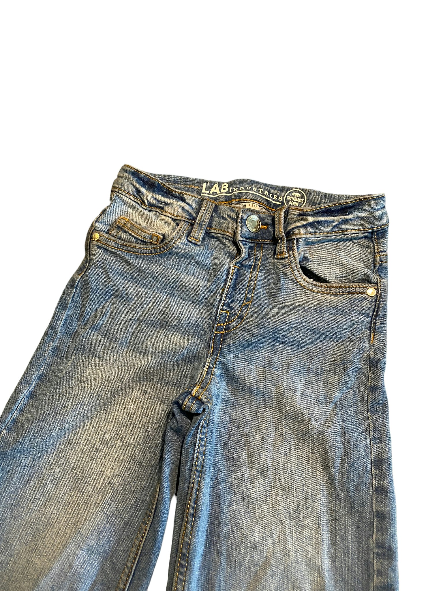 Jeans med vida ben, KappAhl Lab Industries, stl 110