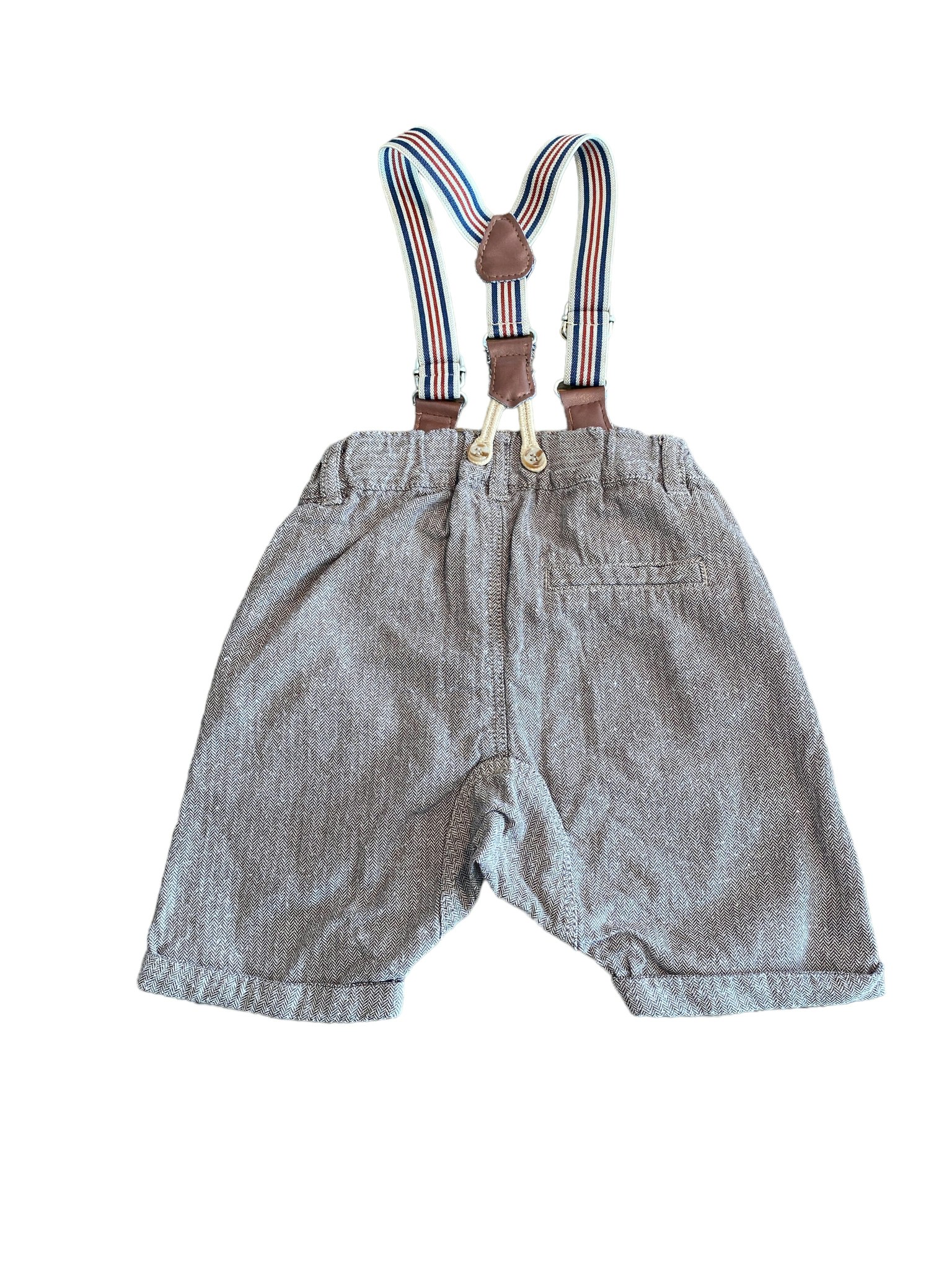 Shorts med hängslen, Lindex, stl 80