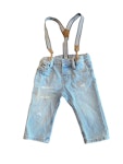 Jeans med hängslen, HM, stl 68