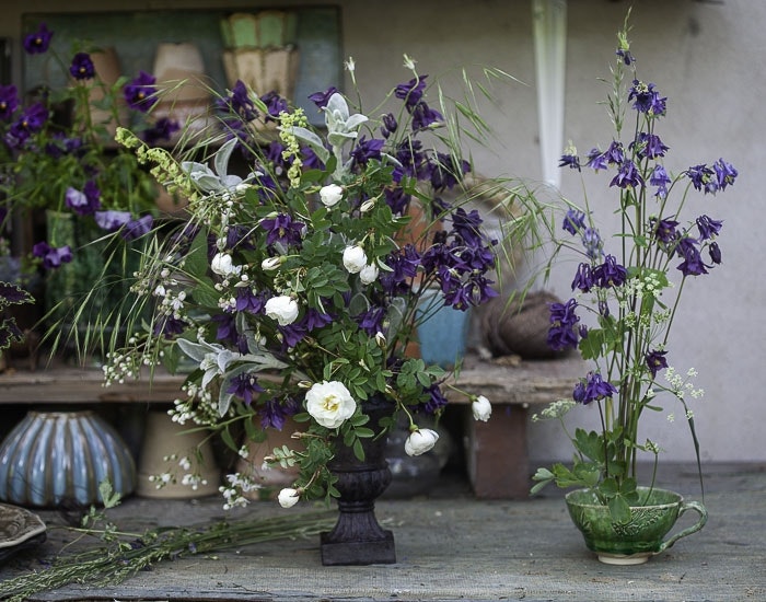 Gör ett arrangemang med hjälp av en liten blomsterfakir