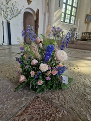 Havsblå och rosa - tuva