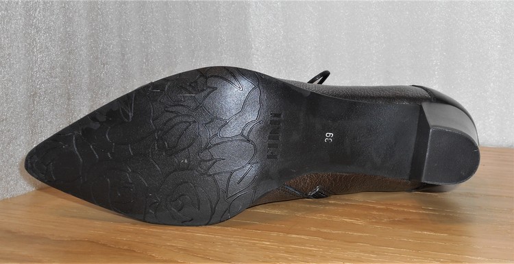 2-färgad boots med blixtlås & snörning fabrikat Fidji
