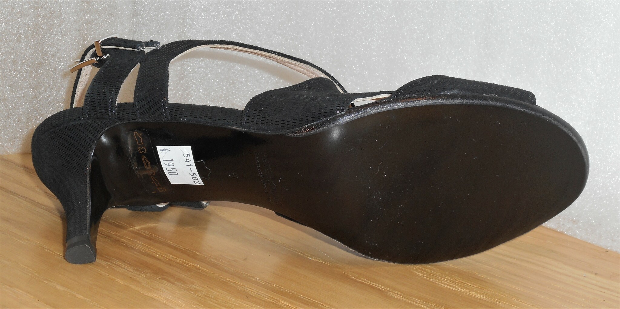 Elegant svart sandalett - fabrikat Peter Kaiser