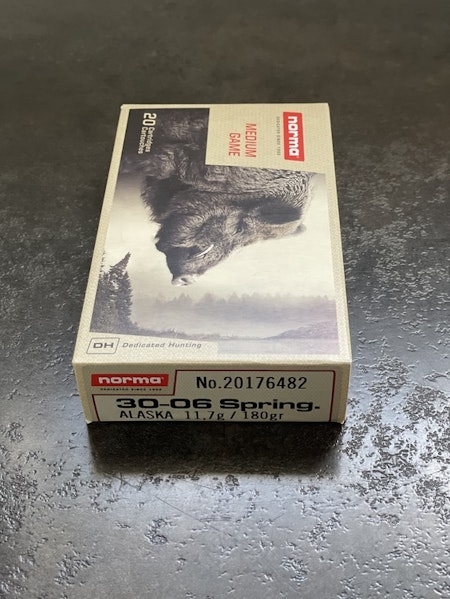Norma Alaska .30-06 Spring. 11,7g/180gr