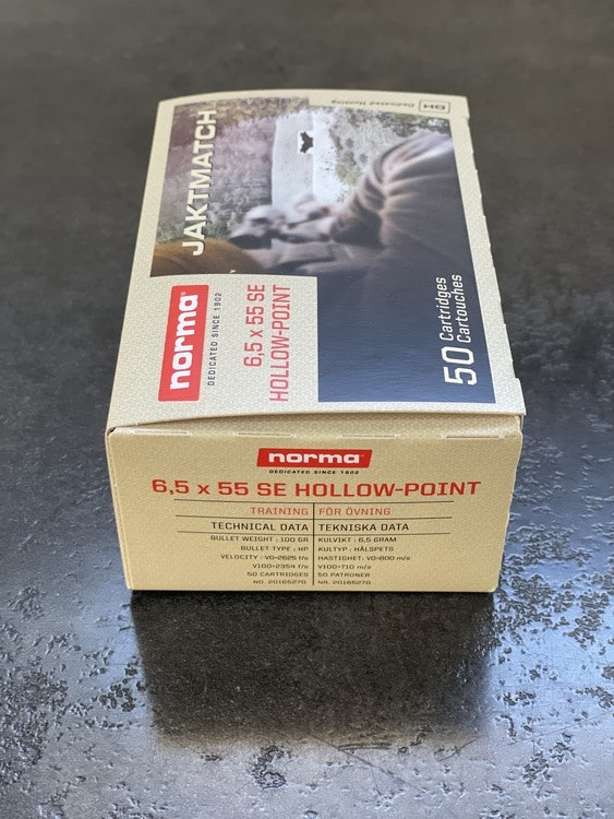 Norma Jaktmatch 6,5x55 Hollow-Point 6,5g/100gr