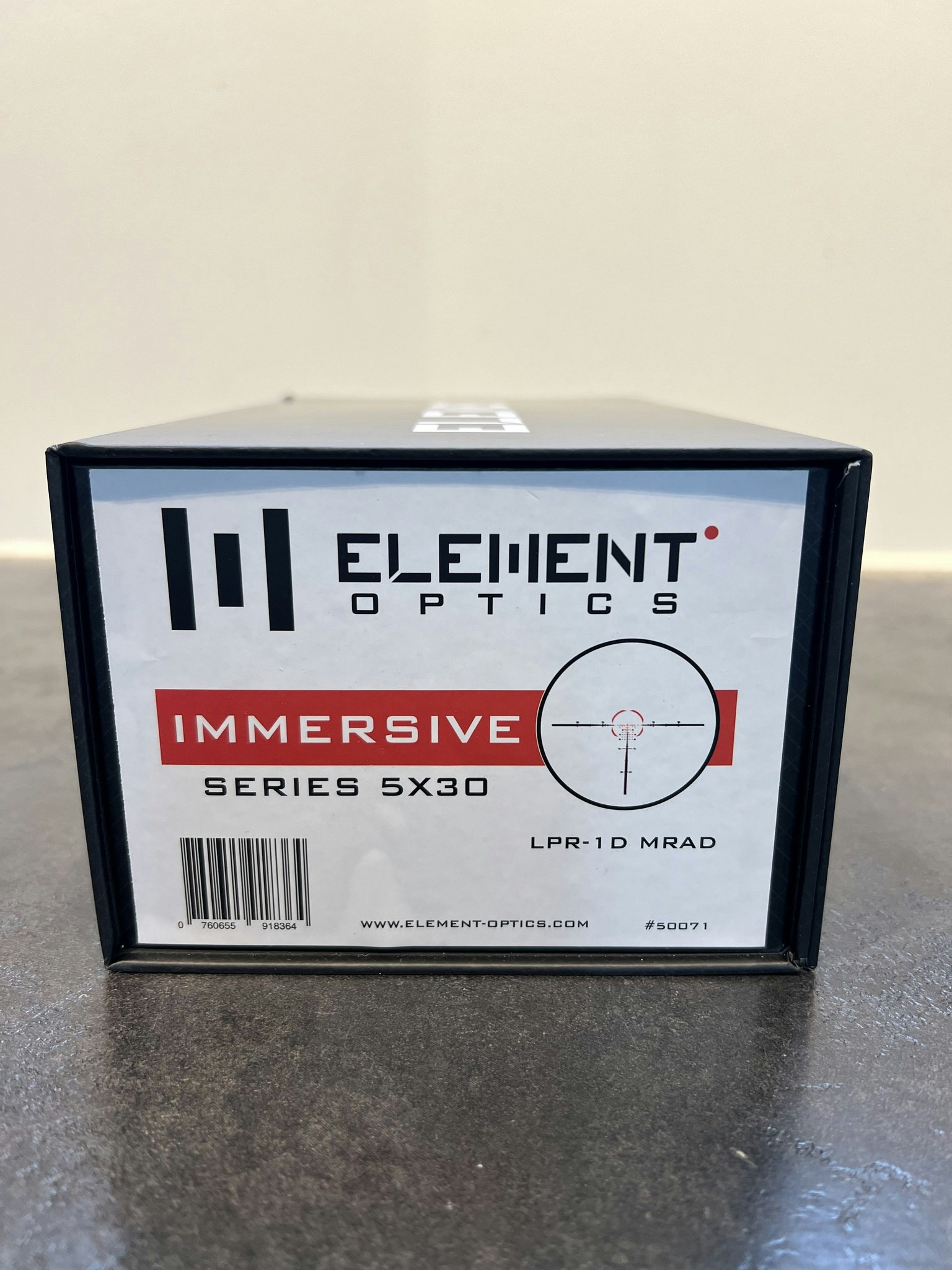 Element Optics Immersive Series 5x30, LPR-1D MRAD Reticle