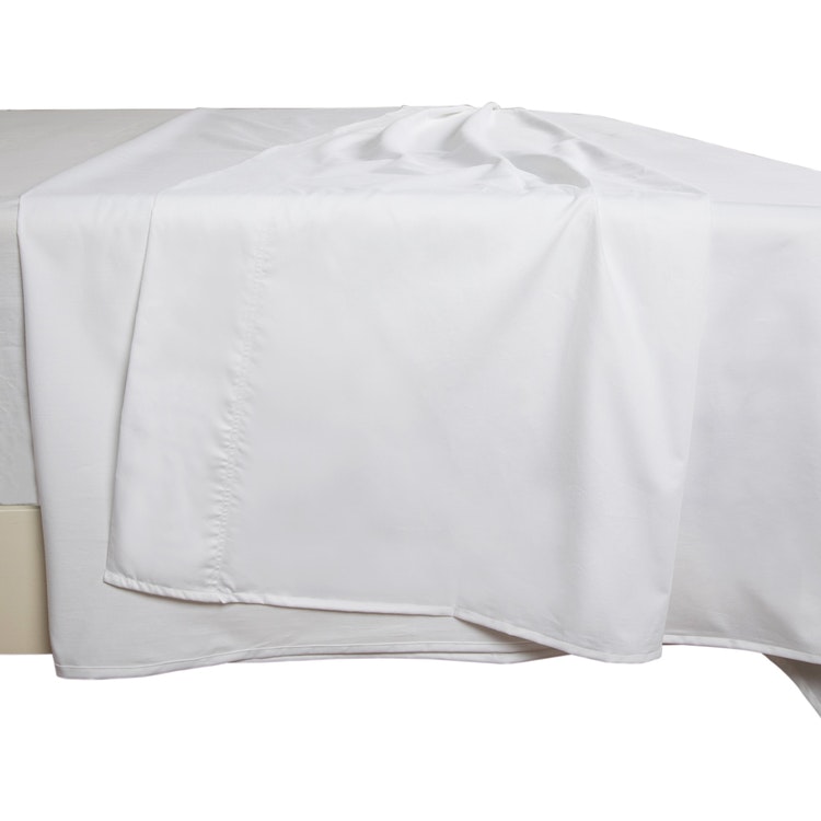 Exklusivt Lakan - Vitt - 100% Bomull - 150x260cm - 300TC - Siexa - Täcken,  Kuddar & Sängkläder