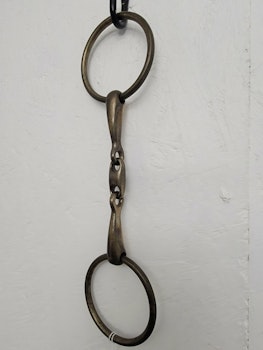 Tränsbett 3-delat i mässing 12,5 cm
