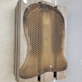 Gelpad som bygger upp på mitten