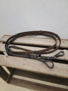 Vävribbstyglar bruna stl Shetland
