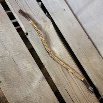 Pannband brunt med aprikosfärgade stenar stl full från Classic