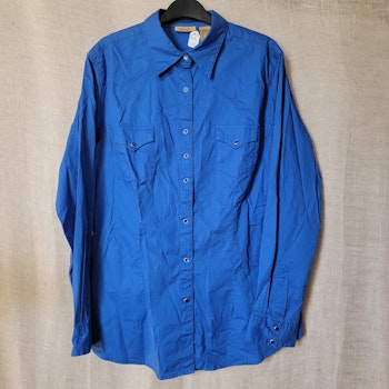 Westernskjorta stl L Dam i kornblått från Wrangler