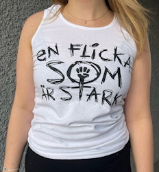 Linne - En flicka som är stark (vit)