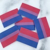 Bi Flagga klistermärke 10-pack