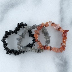 Kristall-armband Kit Svart/Orange