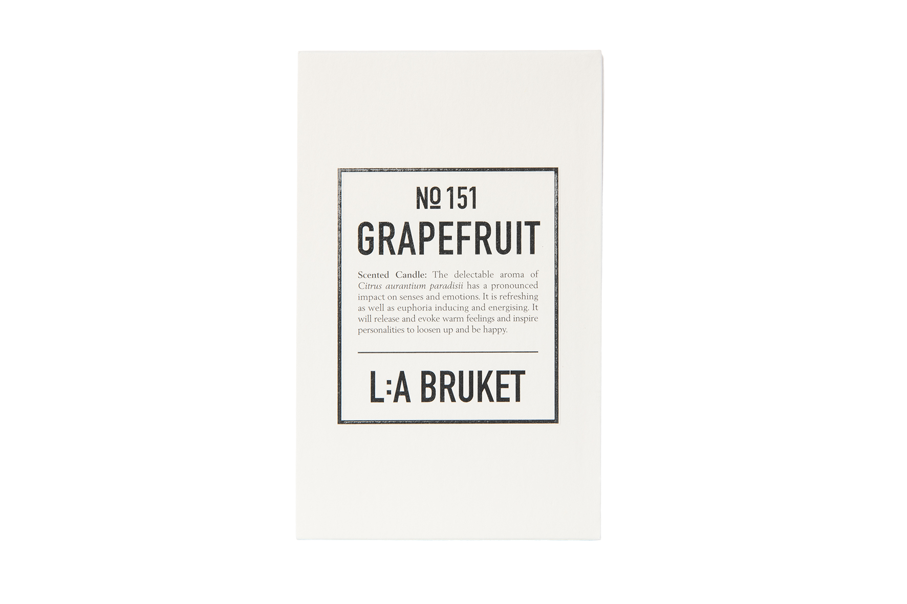 Stor ljusburk - Grapefruit : L:A Bruket