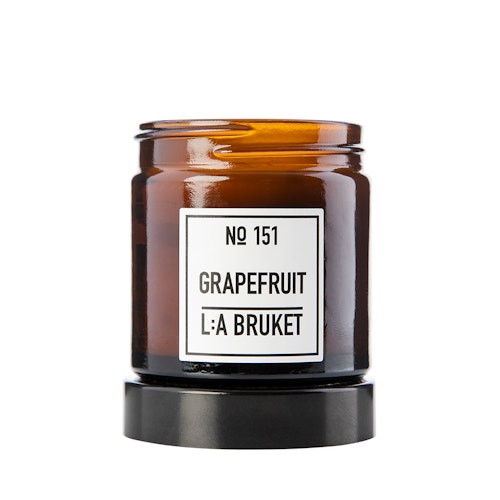 L: A Bruket small Scented Candle jar