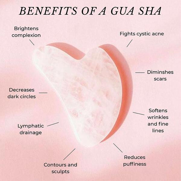 Gua Sha : Rose quartz