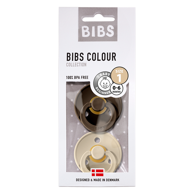 Bibs Colour Nappar 2-Pack Chocolate/Sand green Strl. 1 (0-6 månader)
