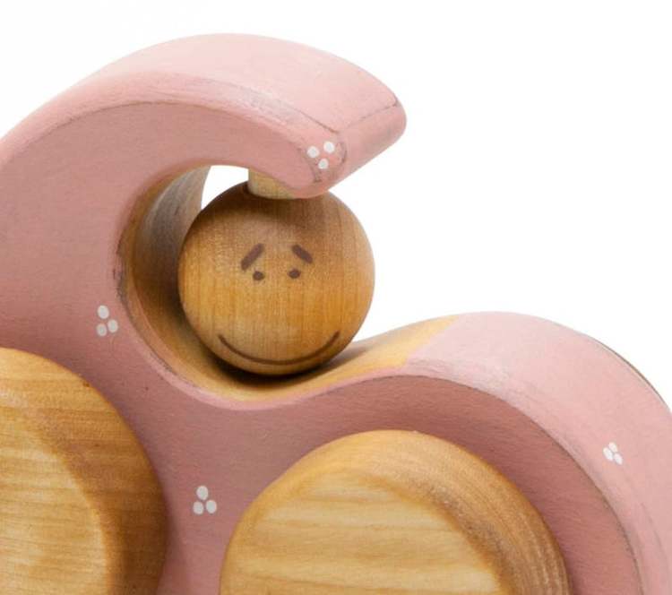 Fordon - BIL rosa från Friendly Toys