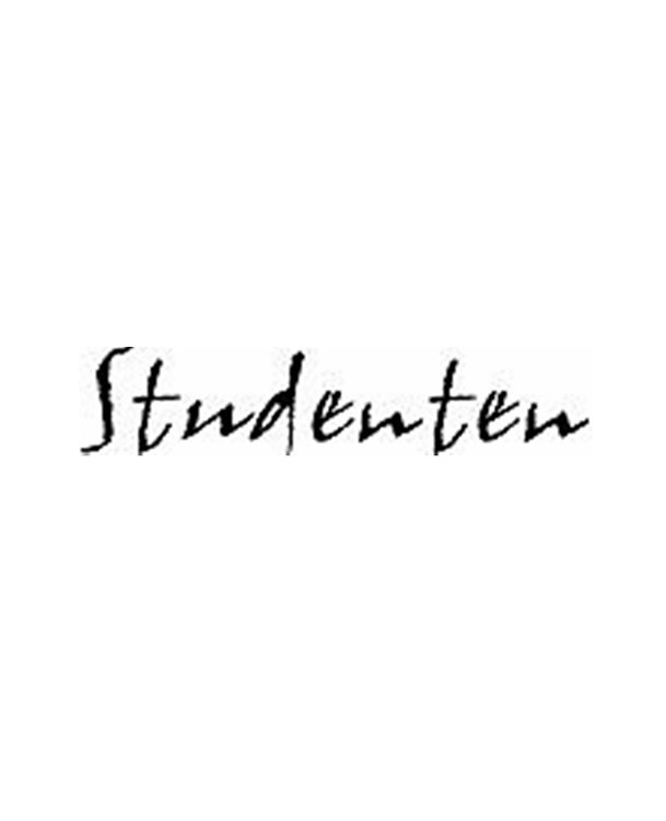 Monterad stämpel - Studenten, 6 x 1,3 cm