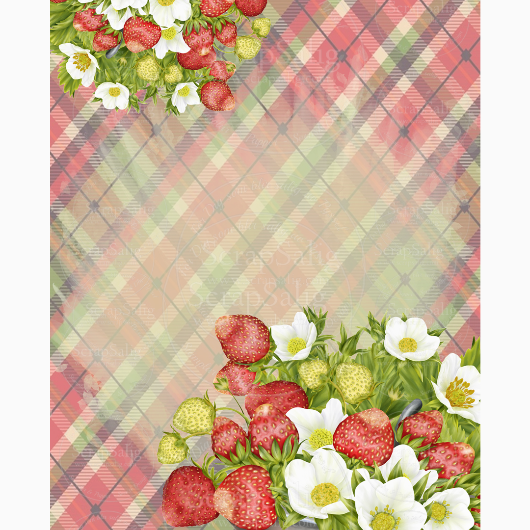 Designark - FLOURISHING WORLD, Strawberry Flowers