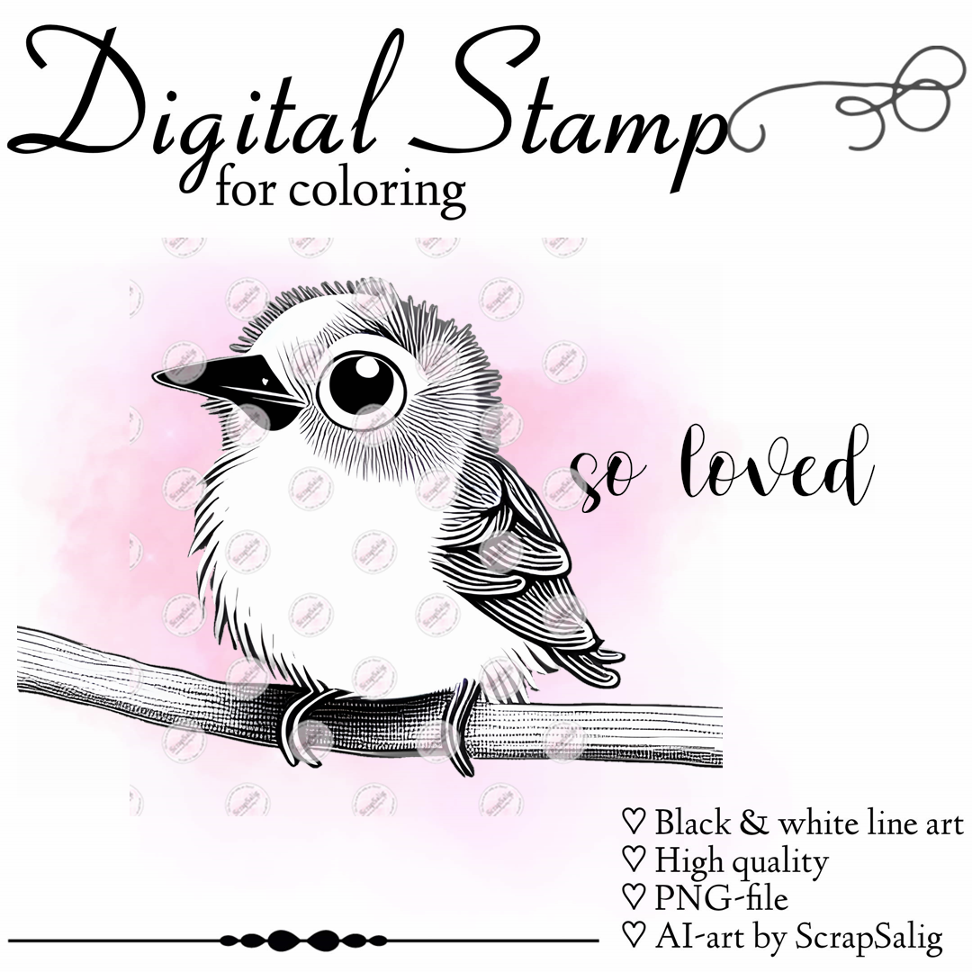 Digital Stämpel, freebie - Pretty Poultry