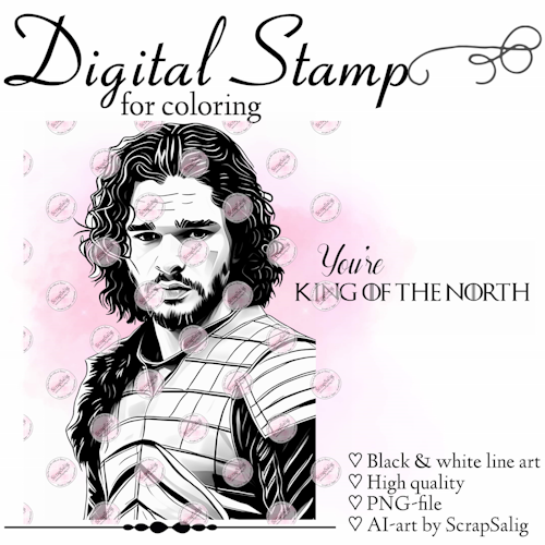 Digital Stämpel - King of North