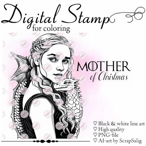 Digital Stämpel - Mother of Christmas