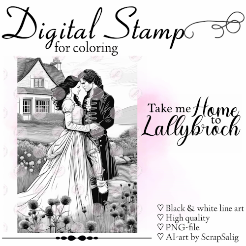 Digital stämpel - Lallybroch Dreams
