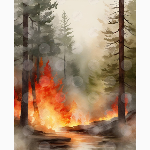 Designark - WILD WORLD, Forest Fire